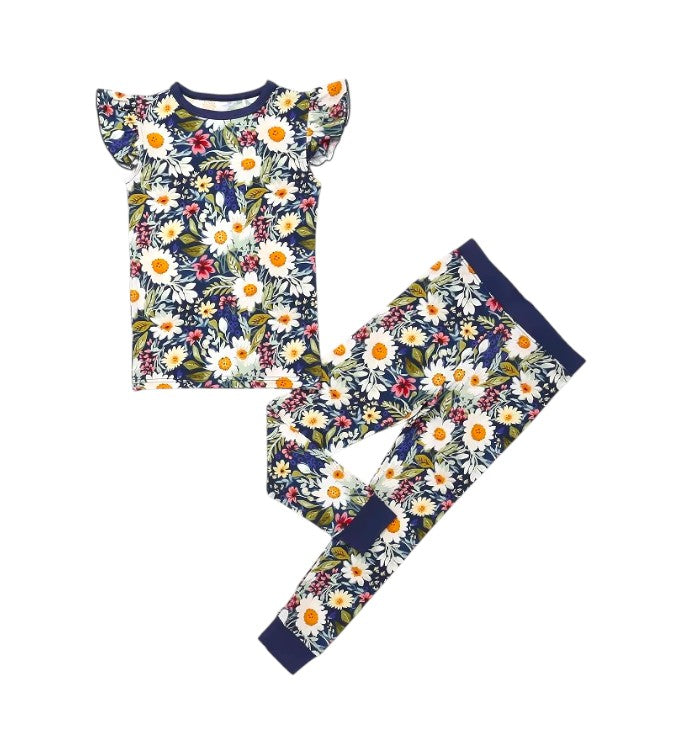 Daisy Blue Pajama Set
