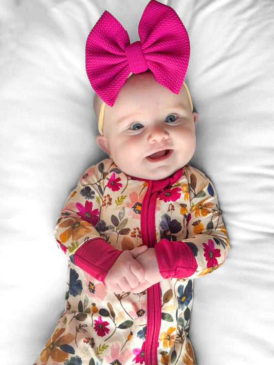 Autumn Blossoms Convertible Footie