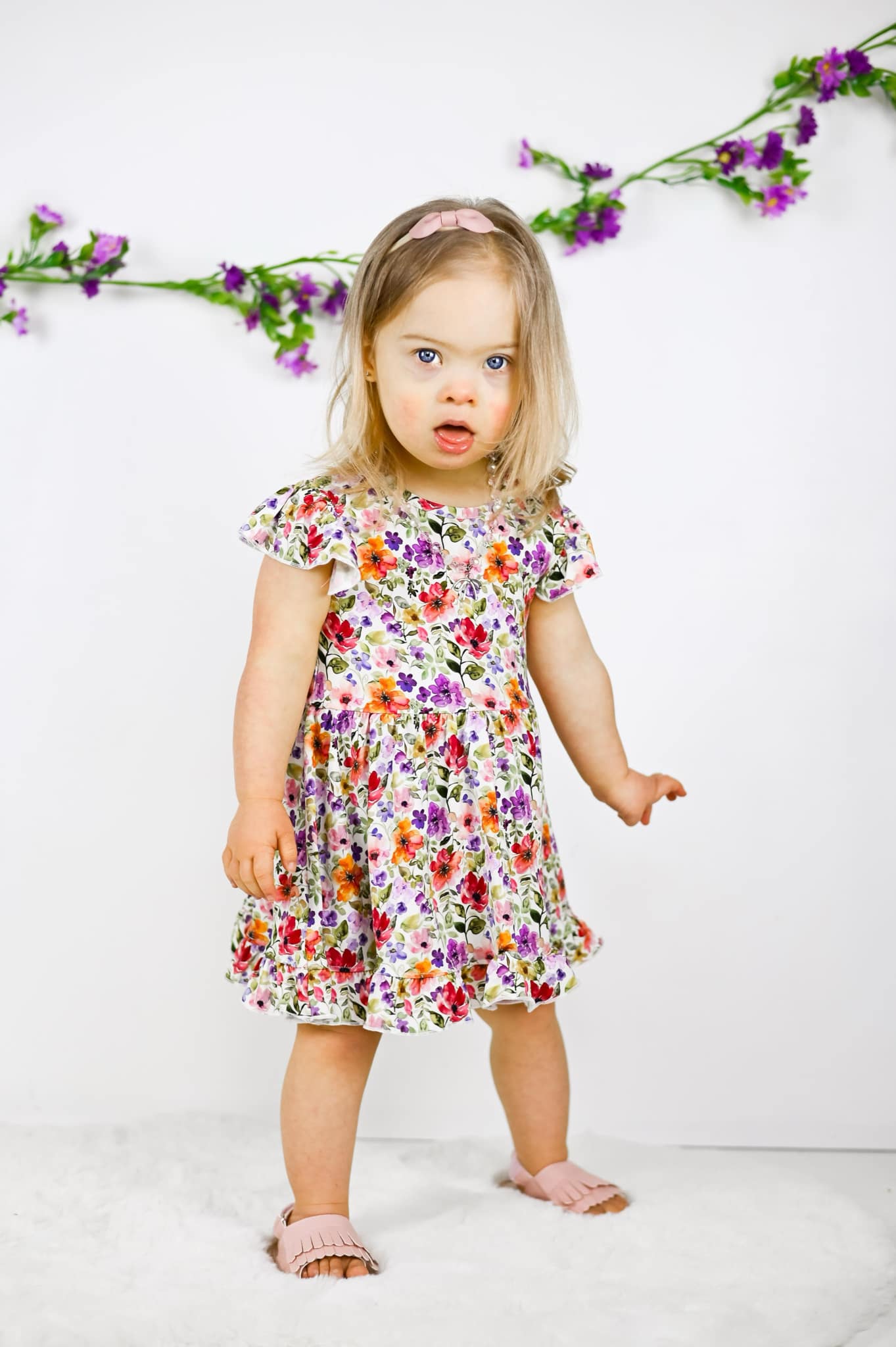 Watercolor Floral Bodysuit Twirl