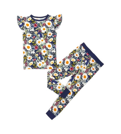 Daisy Blue Pajama Set