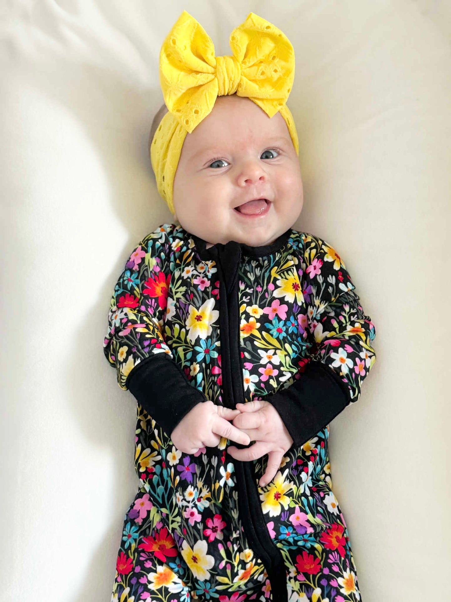 Brilliant Blooms Convertible Footie