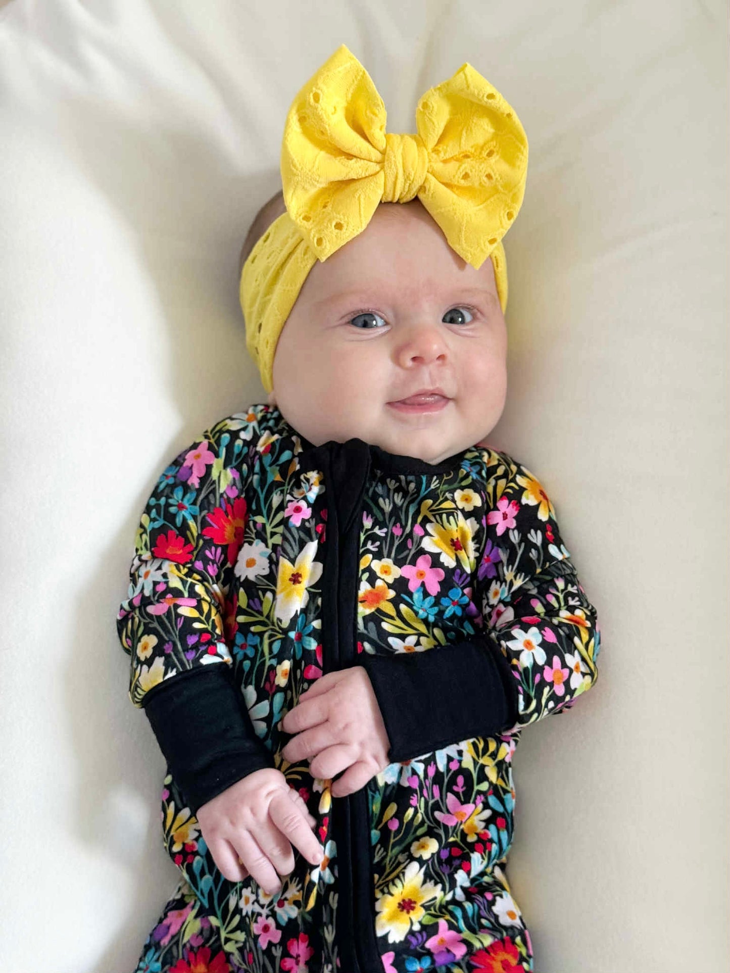 Brilliant Blooms Convertible Footie