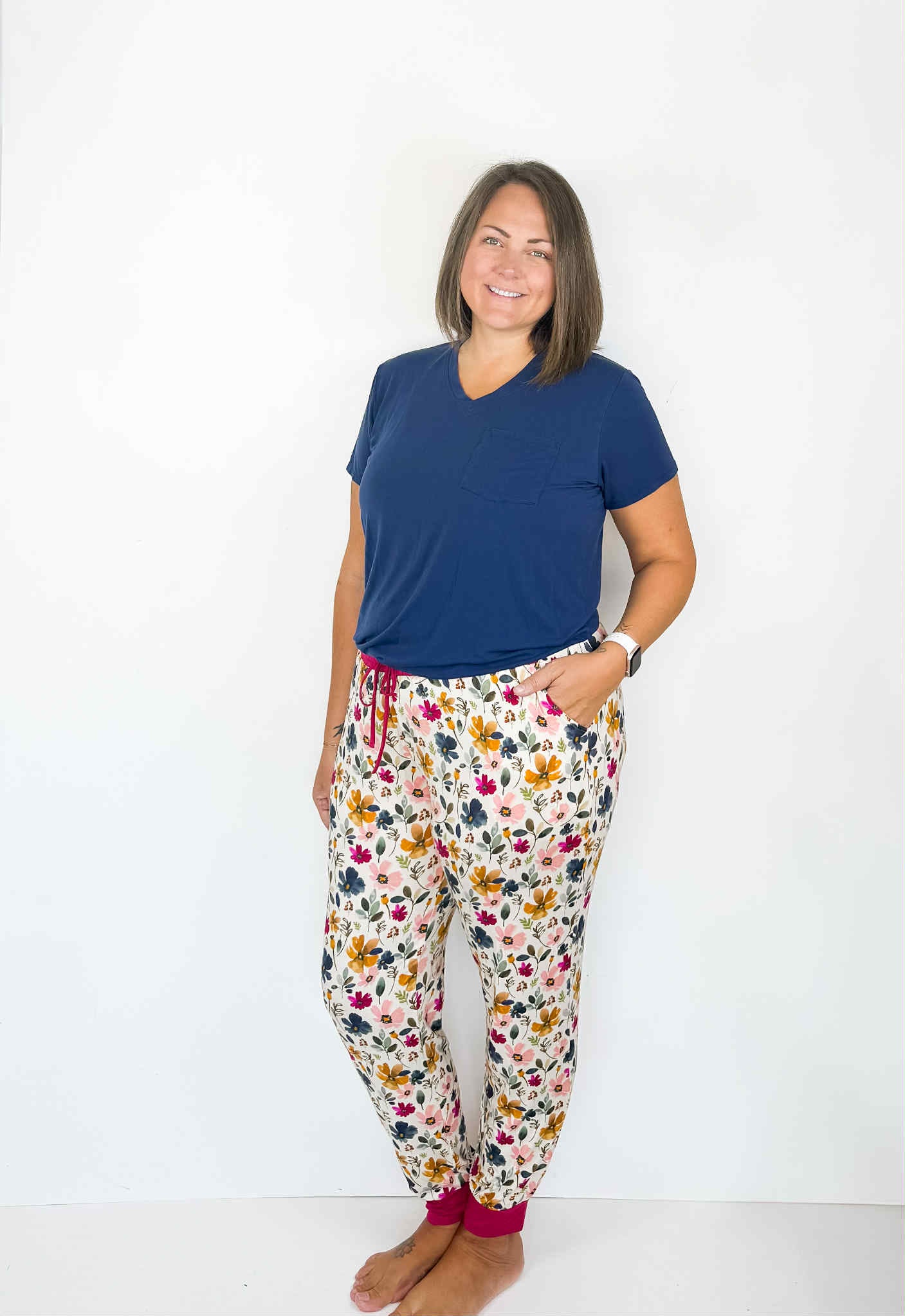 Autumn Blossoms Adult Joggers