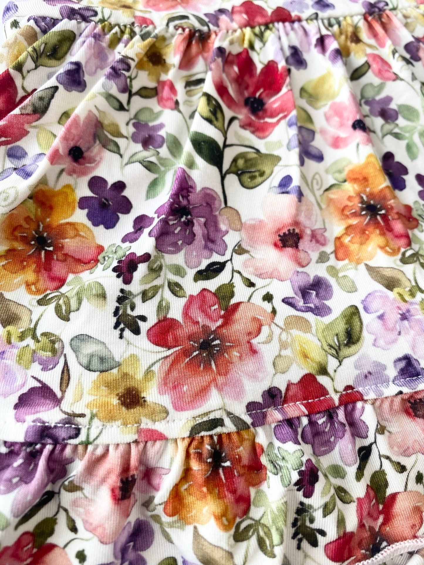 Watercolor Floral Bodysuit Twirl