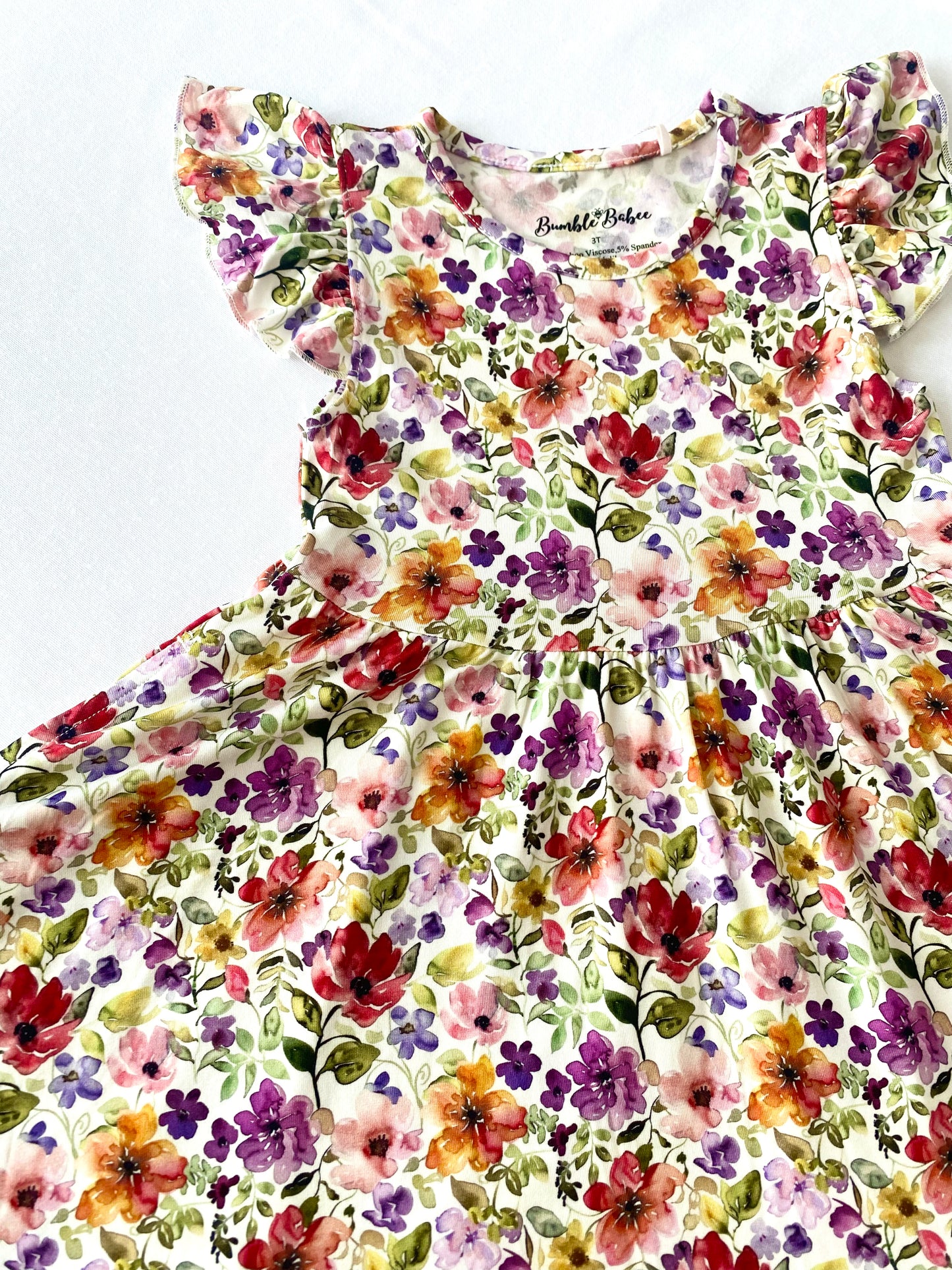 Watercolor Floral Twirl