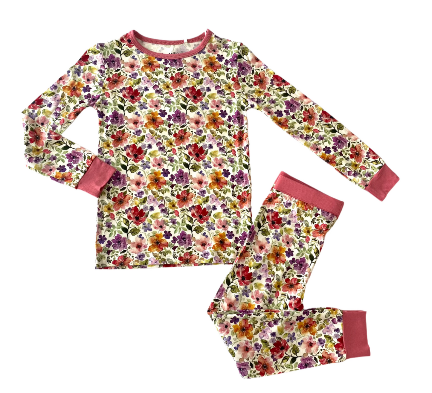 Watercolor Floral Pajama Set