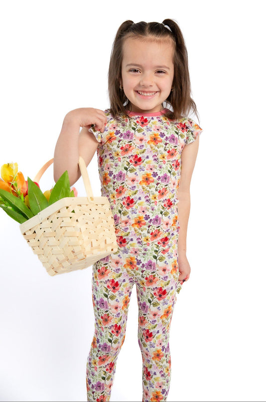 Watercolor Floral Pajama Set