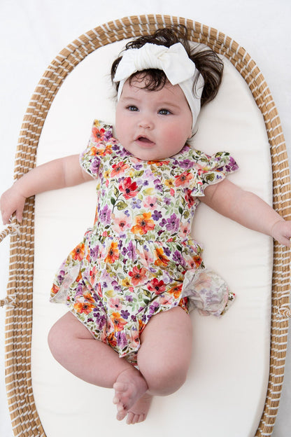 Watercolor Floral Bodysuit Twirl