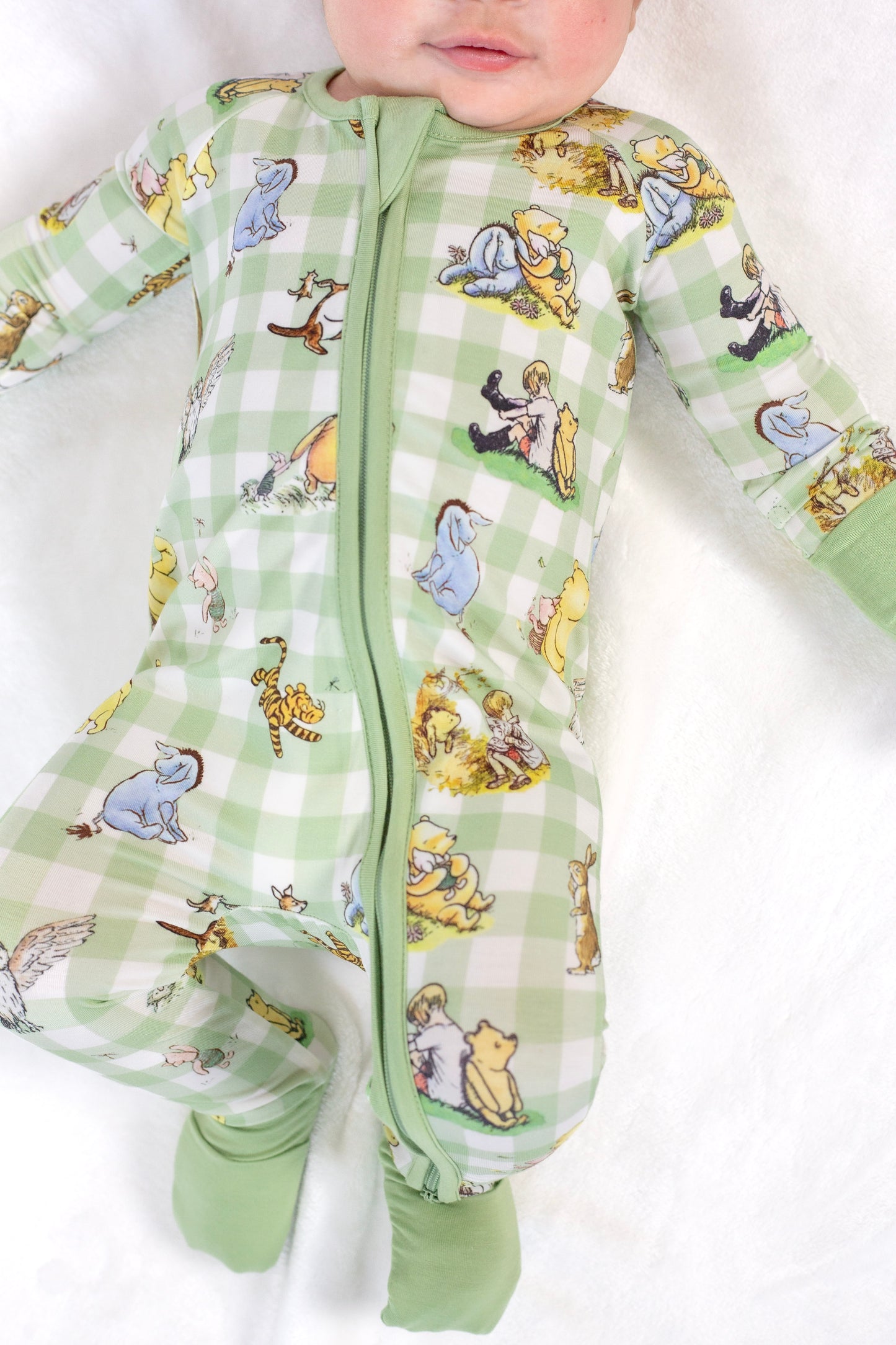 Vintage Pooh Convertible Footie