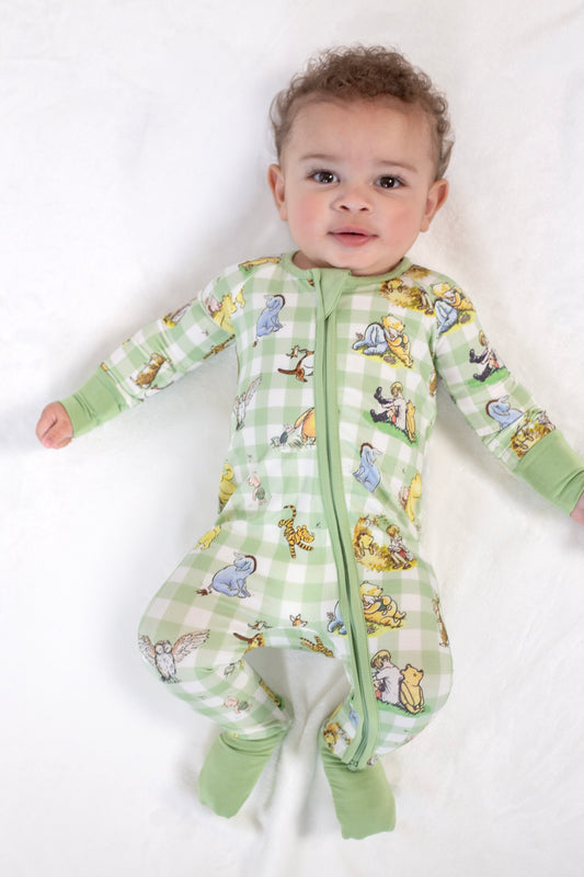 Vintage Pooh Convertible Footie
