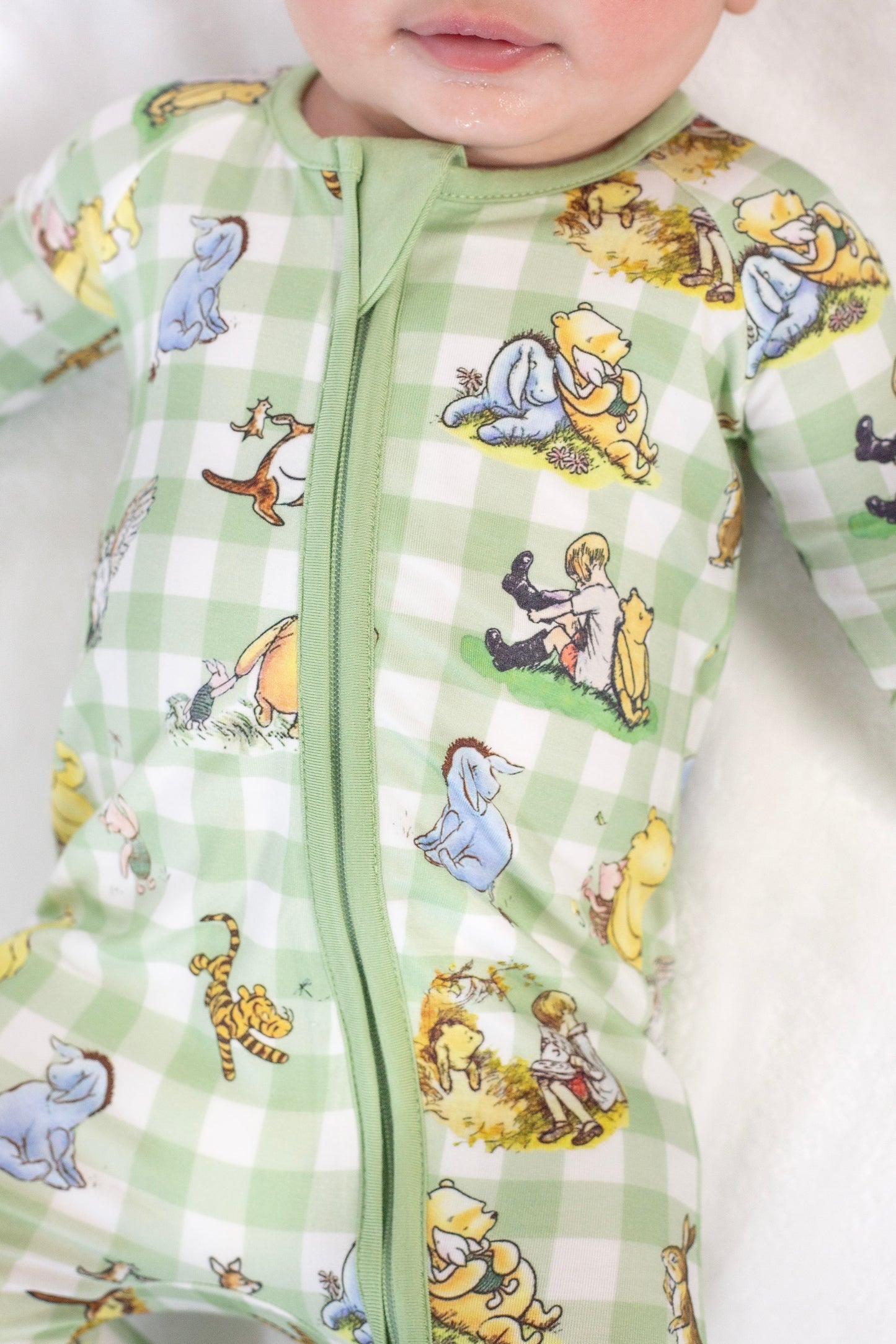 Vintage Pooh Convertible Footie