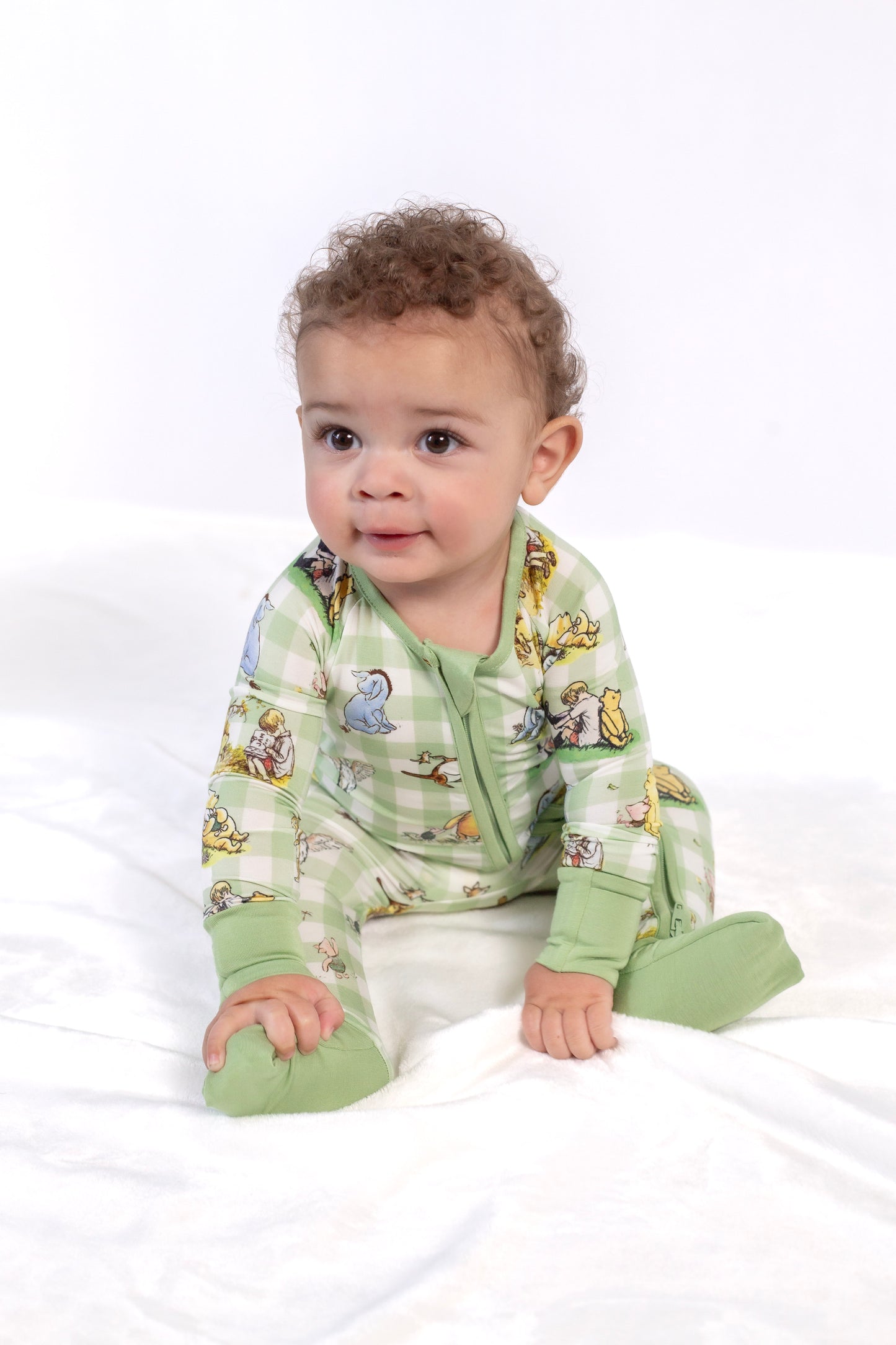 Vintage Pooh Convertible Footie