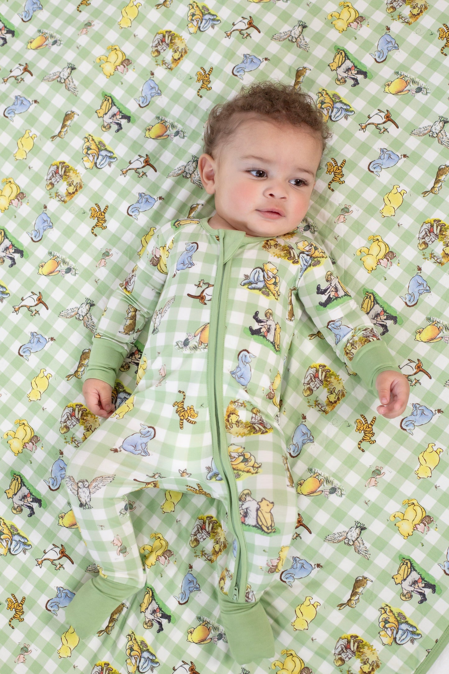 Vintage Pooh Convertible Footie