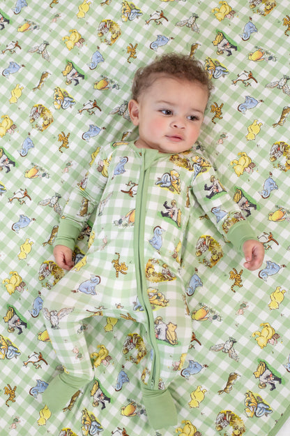 Vintage Pooh Convertible Footie
