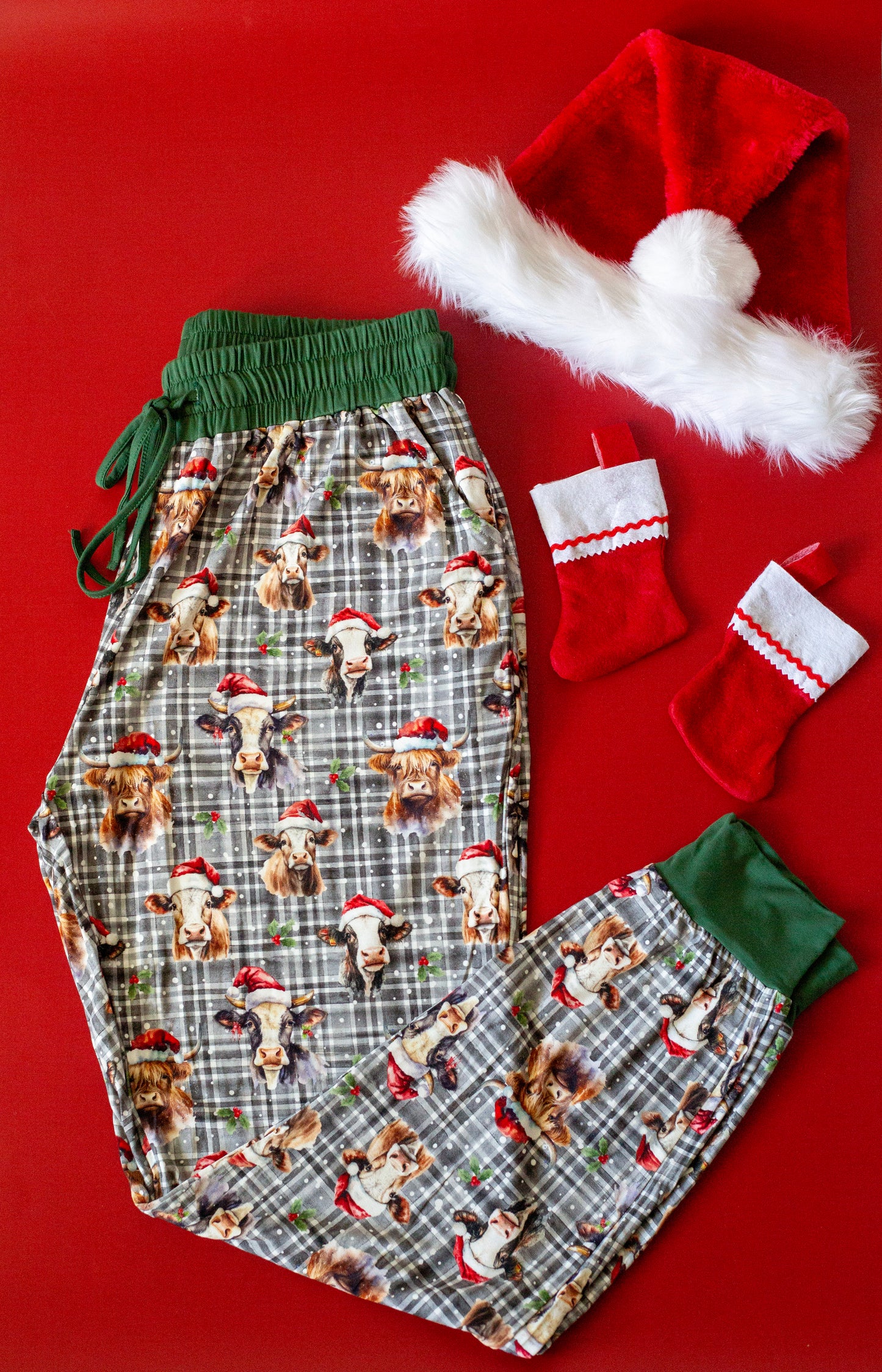 Christmas Cows Adult Joggers