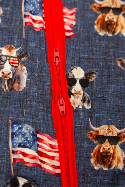 Red, White & Moo Shortie
