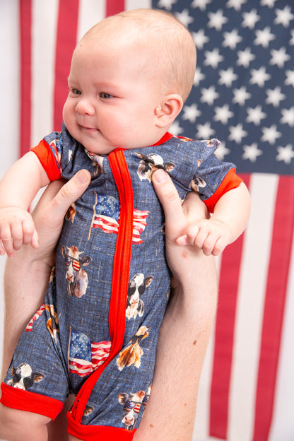 Red, White & Moo Shortie