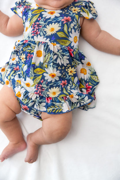 Daisy Blue Bodysuit Twirl