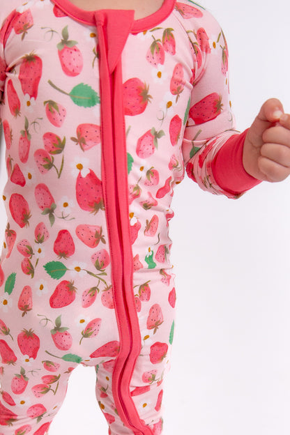 Strawberry Bliss Convertible Footie