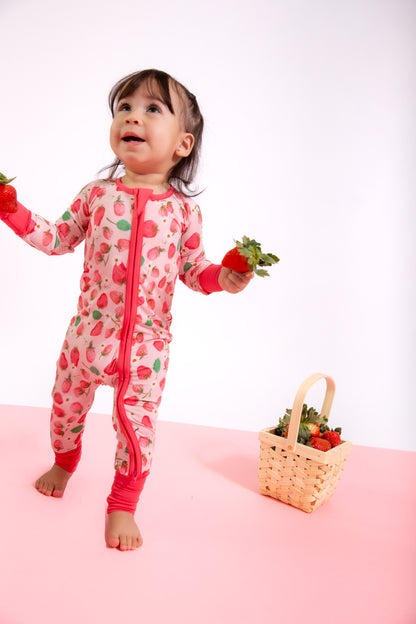 Strawberry Bliss Convertible Footie