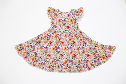 Watercolor Floral Twirl