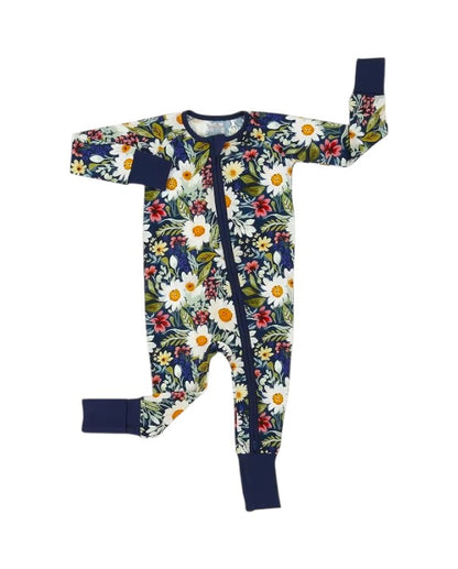Daisy Blue Convertible Footie