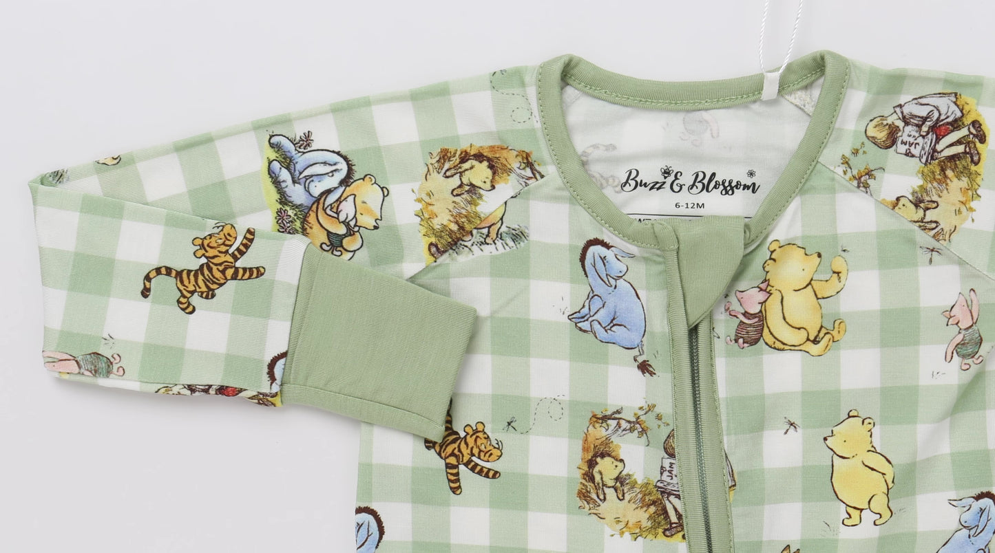 Vintage Pooh Convertible Footie